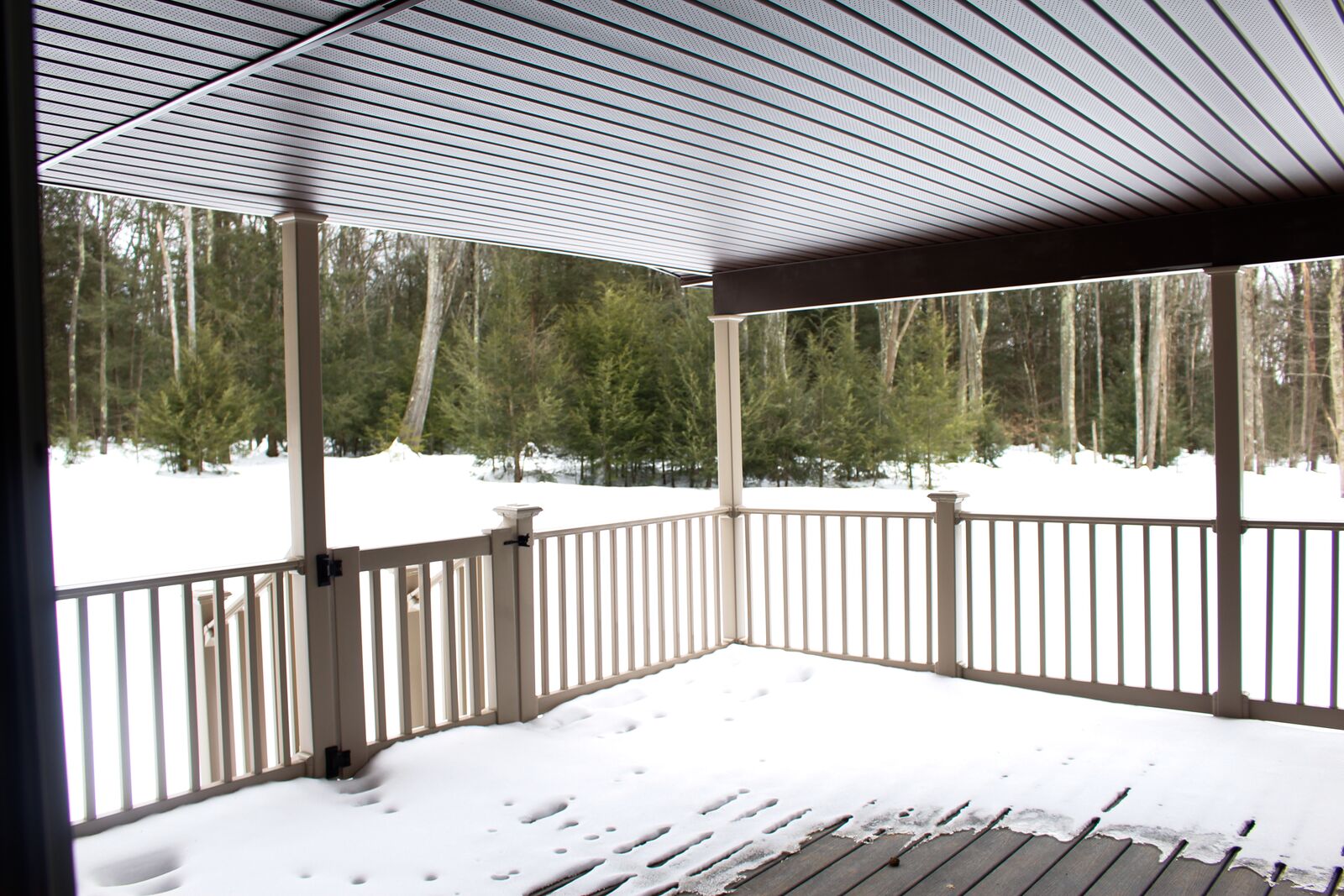 Covered Trex deck